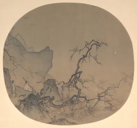 月光観梅図 13世紀初頭