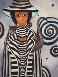 黒と白、2005年（キャンバスに油彩）