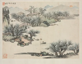さまざまなスタイルの風景アルバム: 春の耕作