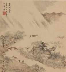 川の風景（1666年頃