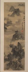 河原に沿った山 17世紀初頭