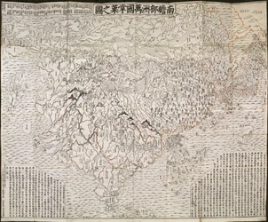 仏教の世界地図、1710 年