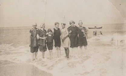 海水浴客の一行、ウルガート、1911年9月