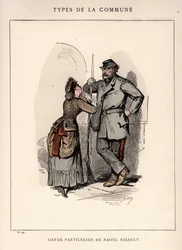 パリ・コミューン："Les Communeux "のGARDE PARTICULAR DE RAOUL RIGAULT(29)に続く。