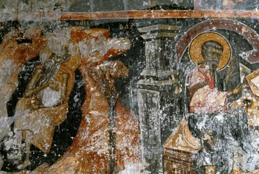 ギリシャ・クレタ島 オディギトリア修道院のフレスコ画（写真）