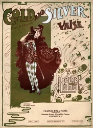 金と銀、フランツ・レハールのワルツ. 1904年頃（イラスト）
