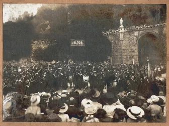 ルルドへの巡礼。1910年