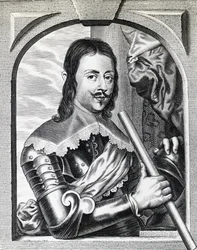 1645年、トスカーナ大公フェルディナンド2世・デ・メディチ（1610-1670）の肖像、エングレーヴィング