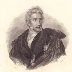 美術史家レオポルド・チコニャーラ（1767-1834）の肖像、リッパリーニの肖像からフシナティが銅版で作成