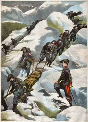 Secourisme dans les Alpes.アルプスでの救助。