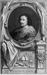 サー・ケネルム・ディグビー、イギリスの作家、海軍司令官、外交官、1645年頃