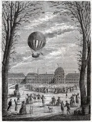 Vol de ballon.気球飛行。