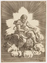 ライオンに座る聖マルコ