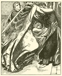 アイルランドの女王はトリストラム卿を殺害しようとしています