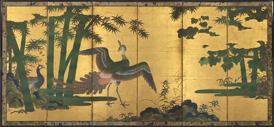 孔雀と竹