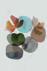 抽象的な花の形