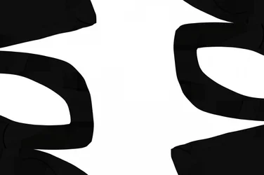 黒い抽象的な曲線