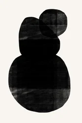黒い抽象的な形