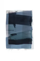 深藍の抽象画
