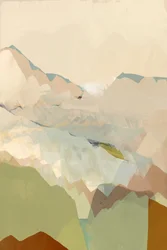 素朴な山岳風景