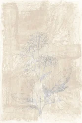 色あせた植物スケッチ