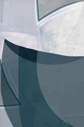 流れるような曲線　抽象画