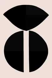 幾何学的な黒い図形