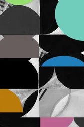 幾何学的なカラーブロック