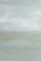 霧のかかった緑の地平線