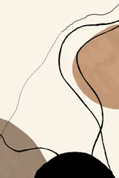 有機的な形状の抽象画