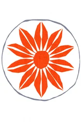 鮮やかなオレンジ色の花
