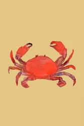 鮮やかな赤いカニ
