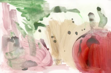 鮮やかな野菜の静物画
