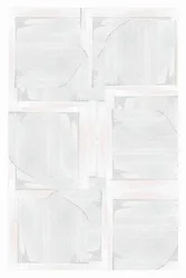 白の幾何学的な抽象画