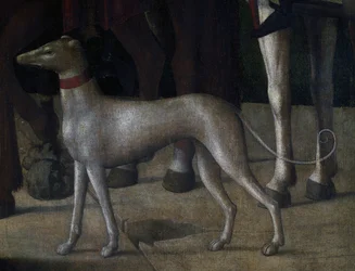 犬、「磔刑」の細部