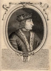 フランス王シャルル6世（1368-1422）の肖像 - CHARLES VI (1368-1422) King of France