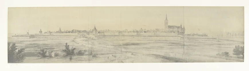 エルブルグの眺め、1672年 マニュファクチュール デ ゴブランに保管されているアダム フランス ファン デル ミューレンによる 1672 年のフランスによるオランダ侵攻の図面の写真 (シリーズ タイトル)