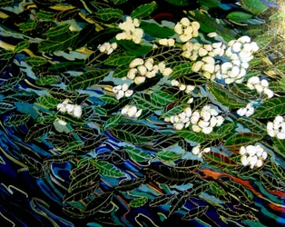 流れの中の花、2012年（ミクストメディア）