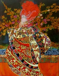 Magic Woman, 2015（ミックス、アクリル、インク、油彩）