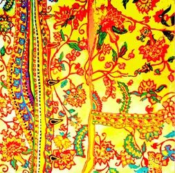 インド刺繍の男のシャツ、2015年（ミクストメディア）