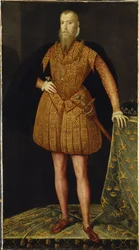 Eric XIV roi de Suede - スウェーデン国王エリック14世（1533-1577）の肖像 par Meulen, Steven van der (active 1543-1564)