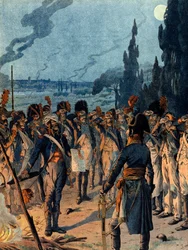 イタリアキャンペーン。5月10日のロディの戦いの夜には