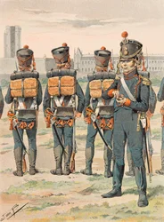 Jacques Marie Gaston Onfroy de Breville dit JOB (1858-1931) - フランス軍は常に保持していた。ピエド・アーティレリ（1812年）、個人蔵