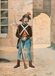 Jacques Marie Gaston Onfroy de Breville dit JOB (1858-1931) - フランス軍が常に保持していた。1, ere legion des francs (1796), 個人蔵