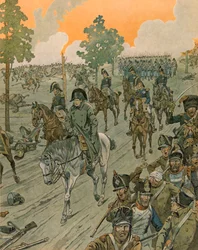 Jacques Marie Gaston Onfroy de Breville dit JOB (1858-1931) - ベルギーの歴史。ワーテルローの戦いの夜（6月18日