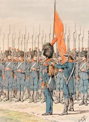Jacques Marie Gaston Onfroy de Breville dit JOB (1858-1931) - フランス軍の常備服。軽歩兵のハンドルバー、個人蔵