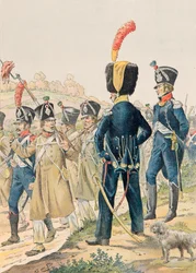 Jacques Marie Gaston Onfroy de Breville dit JOB (1858-1931) - フランス軍の常備服。第一帝政期のヴォルティジュールと軽歩兵ハンターの将校、プライベートコレクション