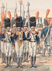 Jacques Marie Gaston Onfroy de Breville dit JOB (1858-1931) - フランス軍の常時着用の服装。Porte Aigles (1812), プライベートコレクション