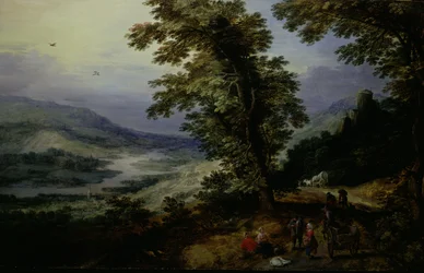 旅人のいる山道、161025年頃