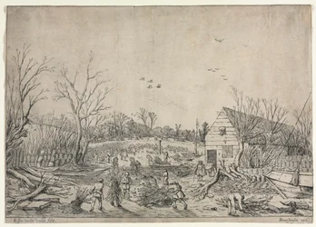 1624年1月10日の大洪水、あるいはヴィアネンによるレック川の壊れた堤防の修復。